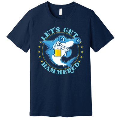 Let's Get Hammered Hammerhead Shark Beer Premium T-Shirt