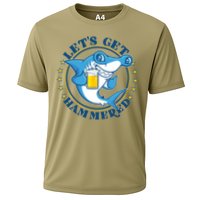 Let's Get Hammered Hammerhead Shark Beer Performance Shirt