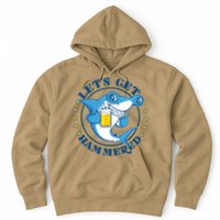 Let's Get Hammered Hammerhead Shark Beer Hoodie