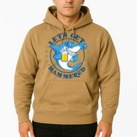 Let's Get Hammered Hammerhead Shark Beer Hoodie