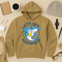 Let's Get Hammered Hammerhead Shark Beer Hoodie