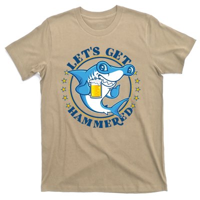 Let's Get Hammered Hammerhead Shark Beer T-Shirt