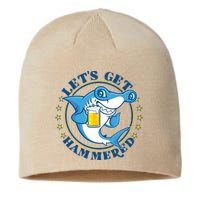 Let's Get Hammered Hammerhead Shark Beer Sustainable Beanie