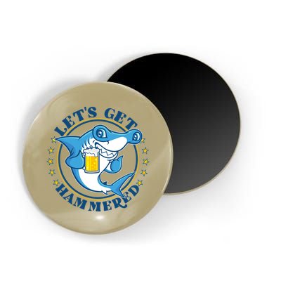 Let's Get Hammered Hammerhead Shark Beer Magnet