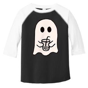 Little Ghost Ice Coffee Happy Halloween Toddler Fine Jersey T-Shirt