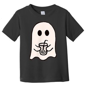 Little Ghost Ice Coffee Happy Halloween Toddler T-Shirt