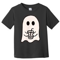 Little Ghost Ice Coffee Happy Halloween Toddler T-Shirt