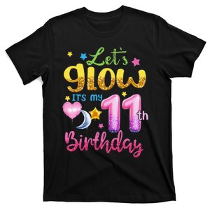 Let's Glow It's My 11th Birthday 11 Years Old T-Shirt