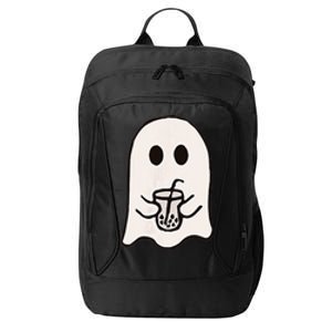 Little Ghost Ice Coffee Happy Halloween City Backpack