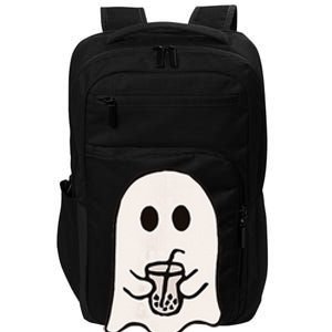 Little Ghost Ice Coffee Happy Halloween Impact Tech Backpack