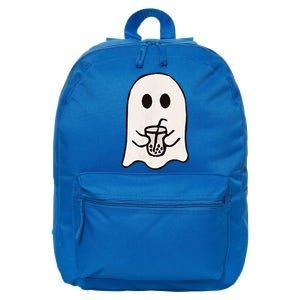 Little Ghost Ice Coffee Happy Halloween 16 in Basic Backpack