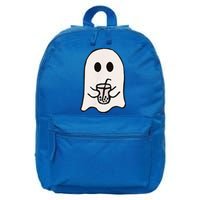 Little Ghost Ice Coffee Happy Halloween 16 in Basic Backpack