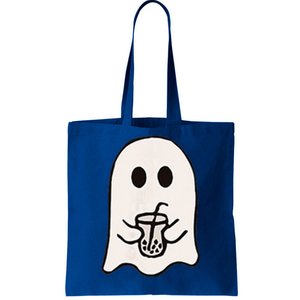 Little Ghost Ice Coffee Happy Halloween Tote Bag