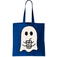 Little Ghost Ice Coffee Happy Halloween Tote Bag