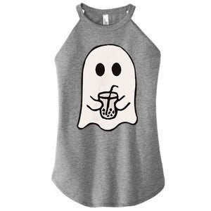 Little Ghost Ice Coffee Happy Halloween Women's Perfect Tri Rocker Tank