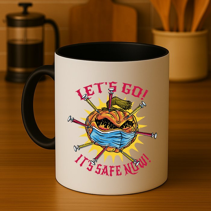 Let's Go It's Safe Now Halloween Quarantine Mug