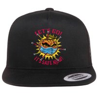 Let's Go It's Safe Now Halloween Quarantine Flatbill Hat