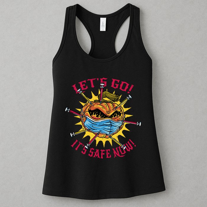 Let's Go It's Safe Now Halloween Quarantine Womens Tank Top