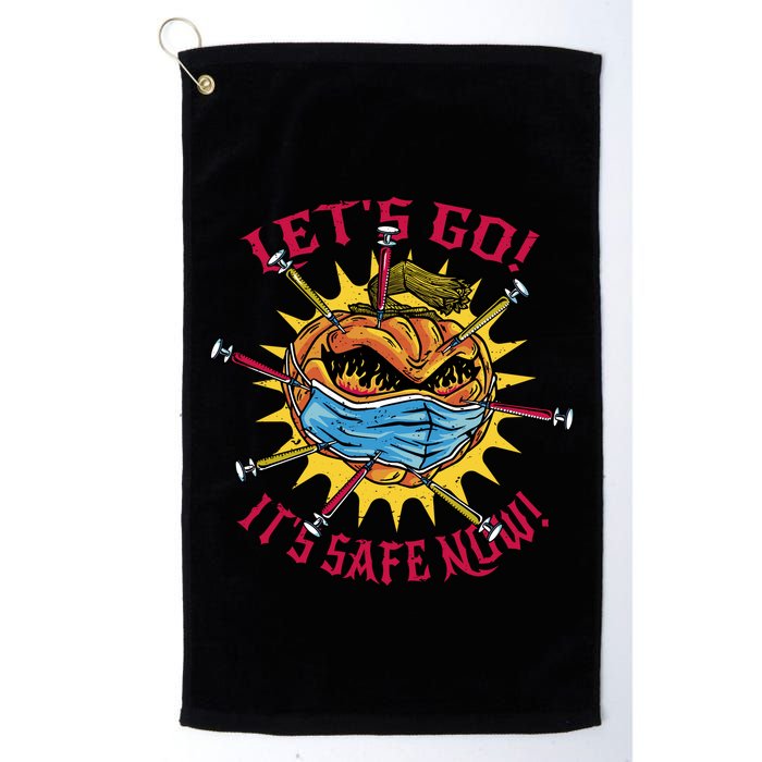 Let's Go It's Safe Now Halloween Quarantine Golf Towel
