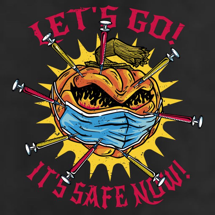 Let's Go It's Safe Now Halloween Quarantine Golf Towel