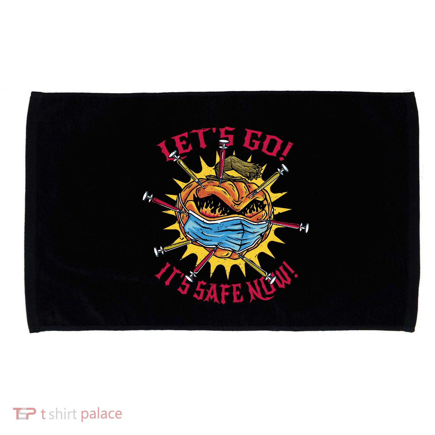 Let's Go It's Safe Now Halloween Quarantine Microfiber Hand Towel