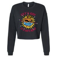 Let's Go It's Safe Now Halloween Quarantine Cropped Pullover Crew