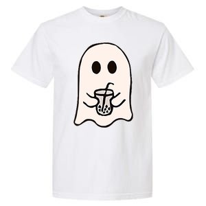 Little Ghost Ice Coffee Happy Halloween Garment-Dyed Heavyweight T-Shirt