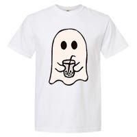 Little Ghost Ice Coffee Happy Halloween Garment-Dyed Heavyweight T-Shirt