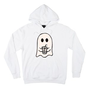 Little Ghost Ice Coffee Happy Halloween Hoodie