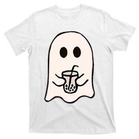 Little Ghost Ice Coffee Happy Halloween T-Shirt