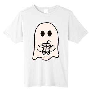 Little Ghost Ice Coffee Happy Halloween Tall Fusion ChromaSoft Performance T-Shirt