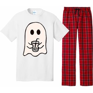 Little Ghost Ice Coffee Happy Halloween Pajama Set