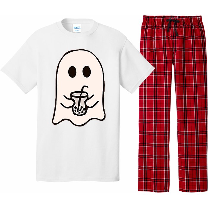 Little Ghost Ice Coffee Happy Halloween Pajama Set