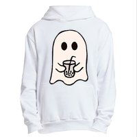 Little Ghost Ice Coffee Happy Halloween Urban Pullover Hoodie