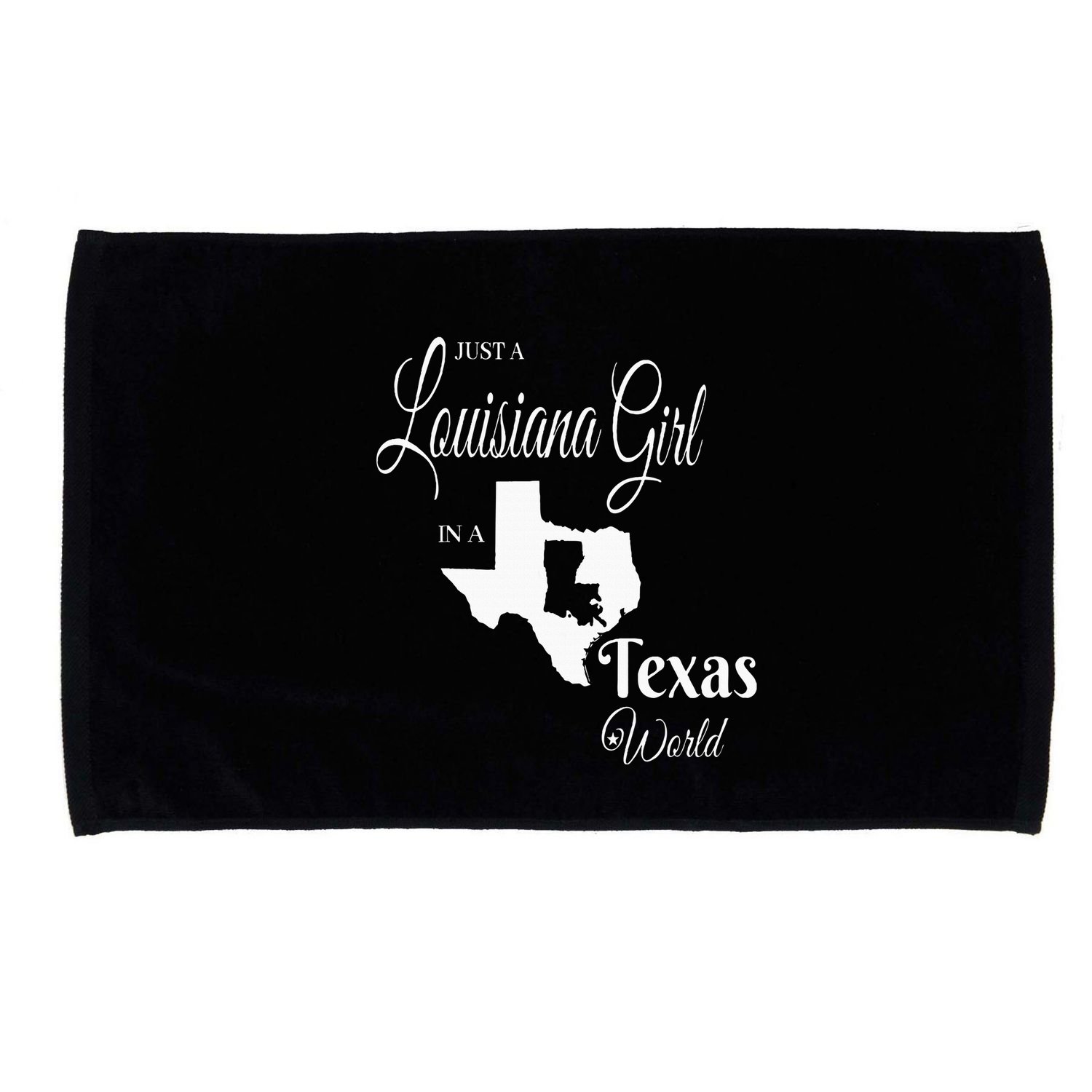  Louisiana Girl In A Texas World Microfiber Hand Towel