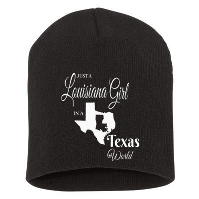  Louisiana Girl In A Texas World Short Acrylic Beanie