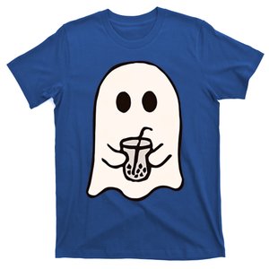 Little Ghost Ice Coffee Cute Ghost Halloween Boo Milk Tea Gift T-Shirt