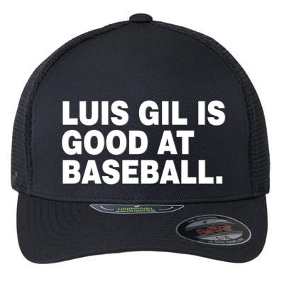 Luis Gil Is Good At Baseball Flexfit Unipanel Trucker Cap