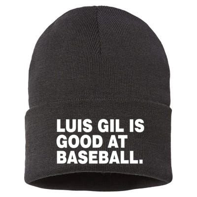 Luis Gil Is Good At Baseball Sustainable Knit Beanie