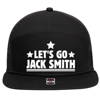 Lets Go Jack Smith For President Fun Summer USA 7 Panel Mesh Trucker Snapback Hat