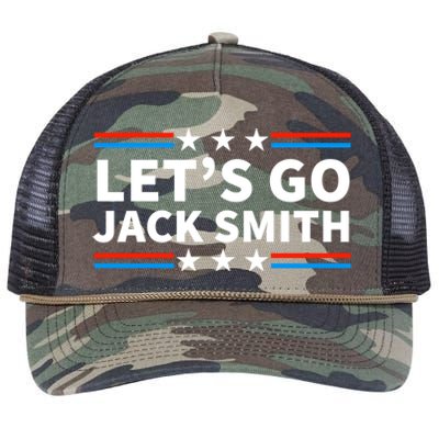 Lets Go Jack Smith For President Retro Rope Trucker Hat Cap