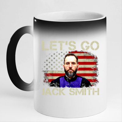 Lets Go Jack Smith For President USA Flag 11oz Black Color Changing Mug