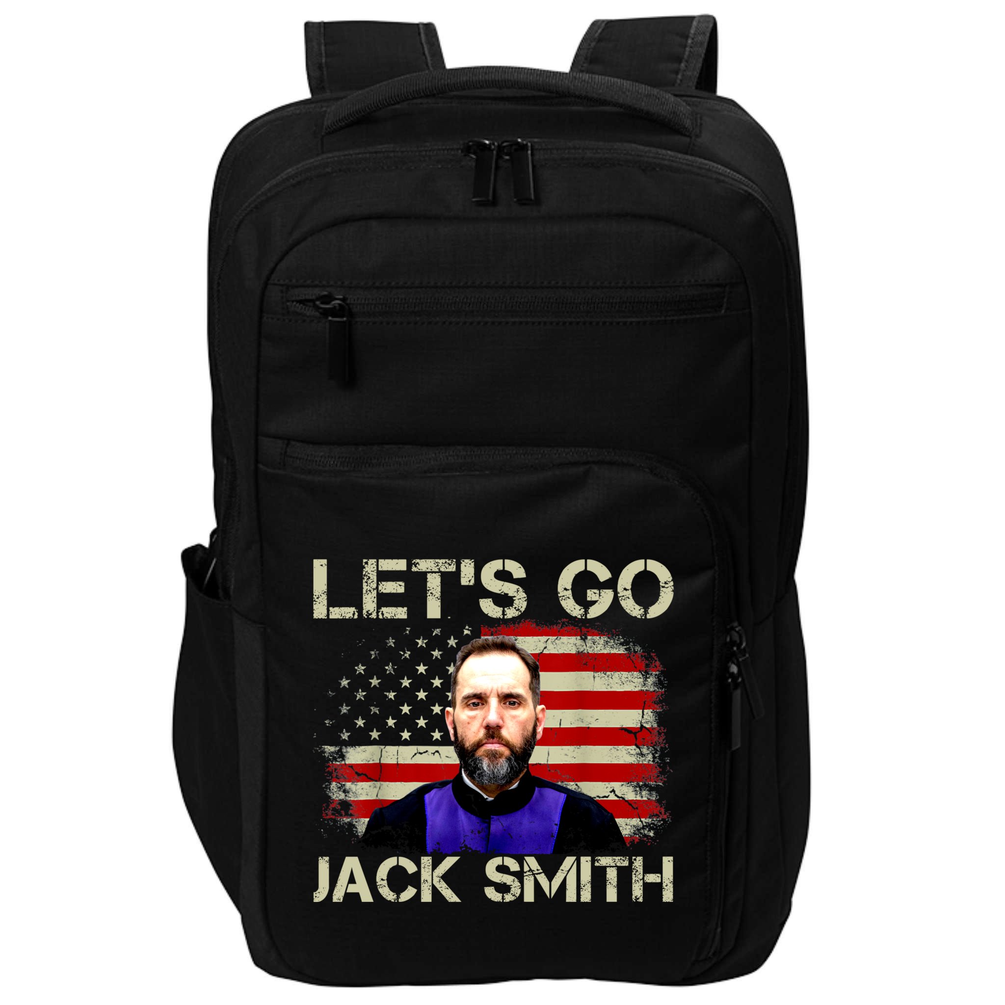 Lets Go Jack Smith For President USA Flag Impact Tech Backpack