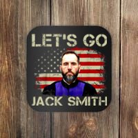 Lets Go Jack Smith For President USA Flag Coaster