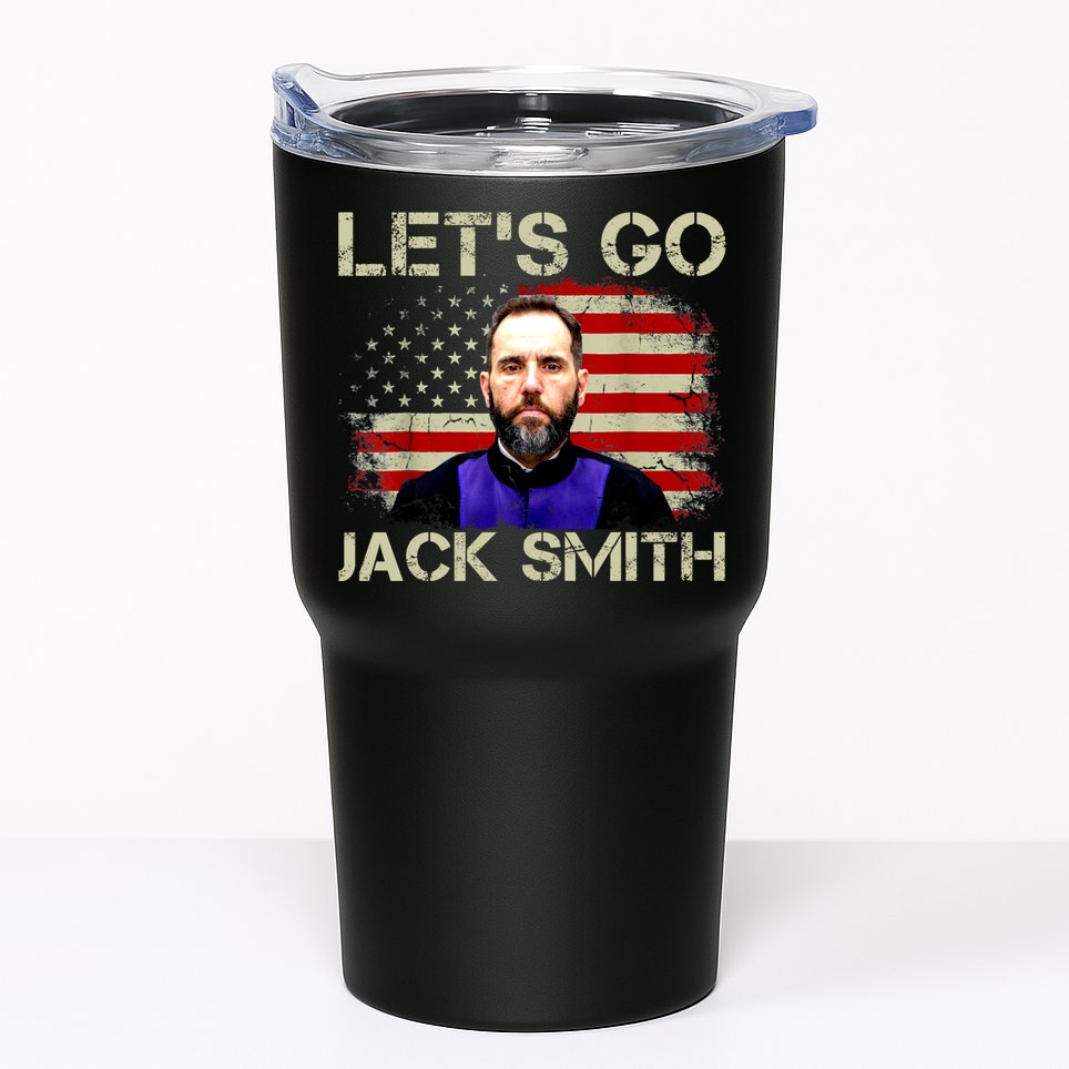 Lets Go Jack Smith For President USA Flag Tumbler