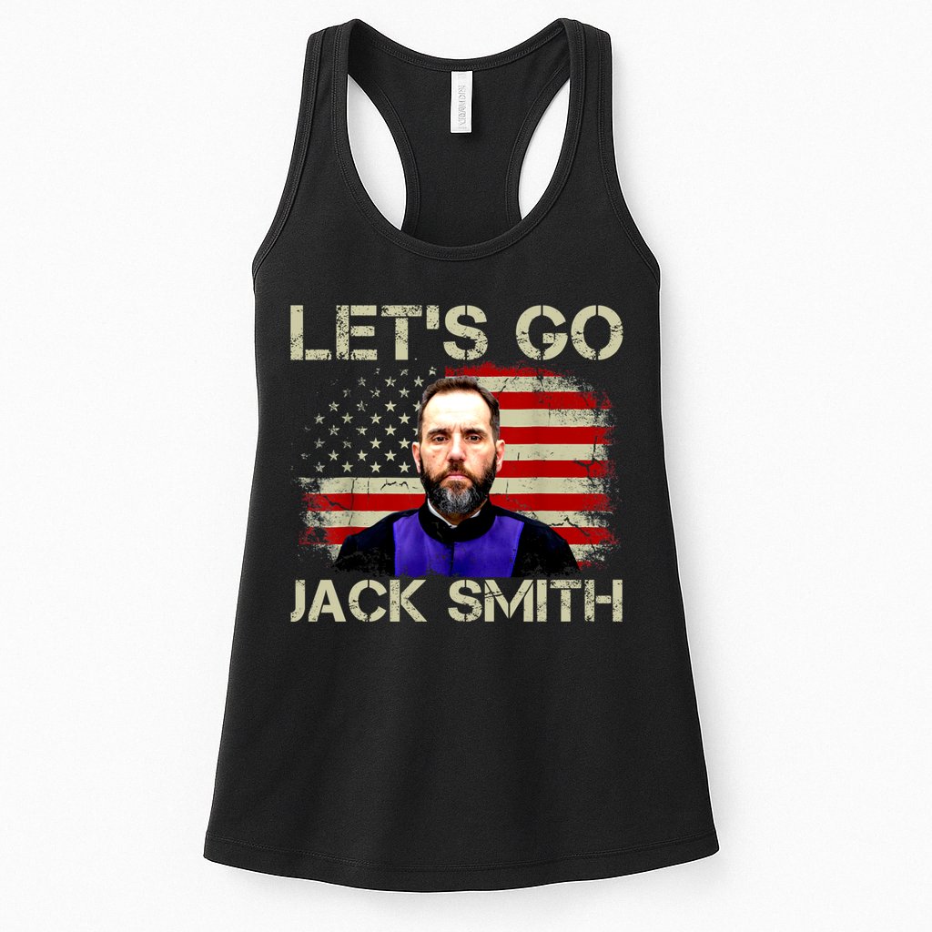 Lets Go Jack Smith For President USA Flag Womens Tank Top