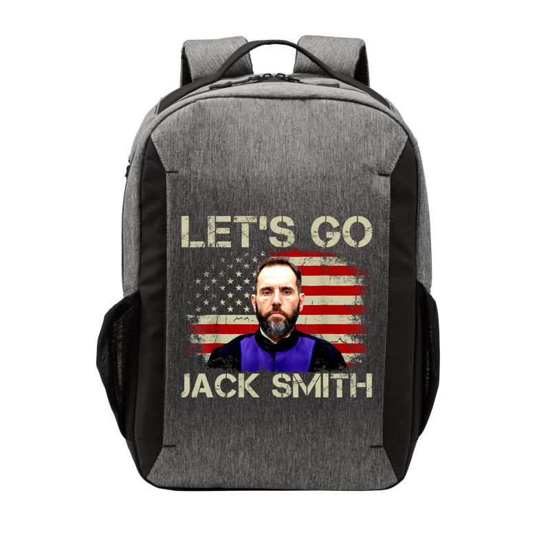 Lets Go Jack Smith For President USA Flag Vector Backpack