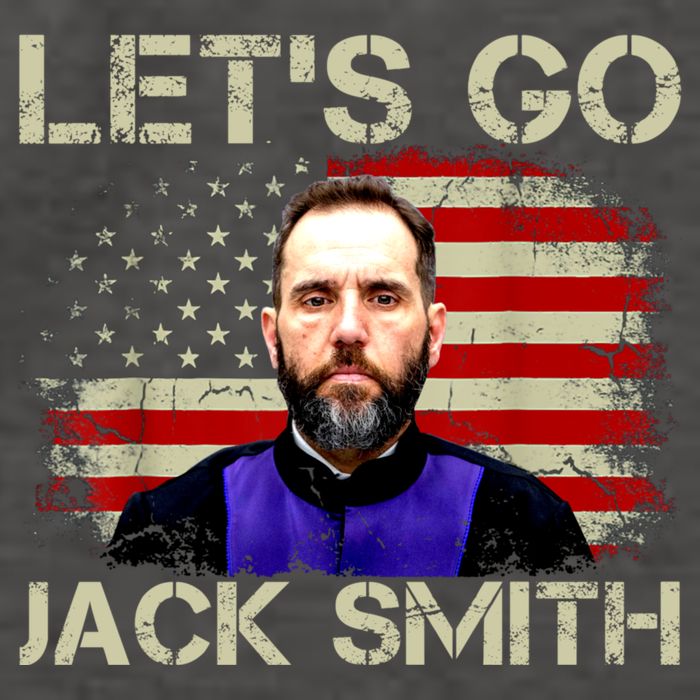 Lets Go Jack Smith For President USA Flag Vector Backpack