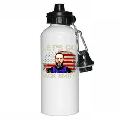 Lets Go Jack Smith For President USA Flag Aluminum Water Bottle