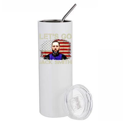 Lets Go Jack Smith For President USA Flag Stainless Steel Tumbler